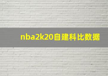 nba2k20自建科比数据