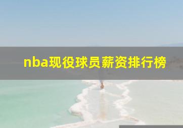 nba现役球员薪资排行榜