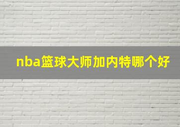 nba篮球大师加内特哪个好