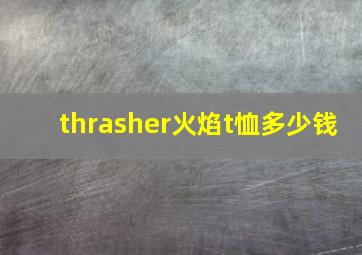 thrasher火焰t恤多少钱