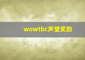 wowtbc声望奖励