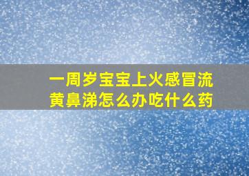 一周岁宝宝上火感冒流黄鼻涕怎么办吃什么药