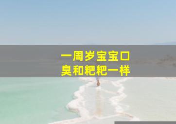 一周岁宝宝口臭和粑粑一样