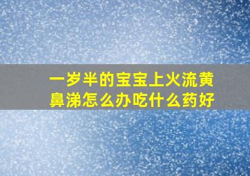 一岁半的宝宝上火流黄鼻涕怎么办吃什么药好