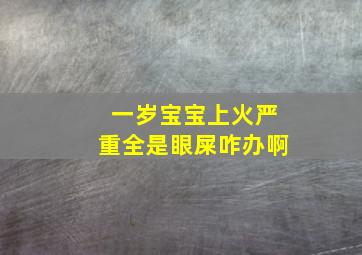 一岁宝宝上火严重全是眼屎咋办啊