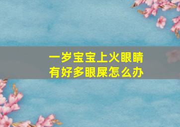 一岁宝宝上火眼睛有好多眼屎怎么办