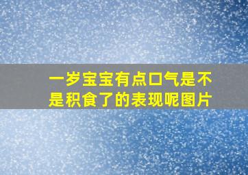 一岁宝宝有点口气是不是积食了的表现呢图片