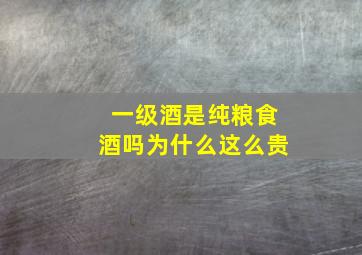 一级酒是纯粮食酒吗为什么这么贵