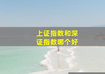 上证指数和深证指数哪个好