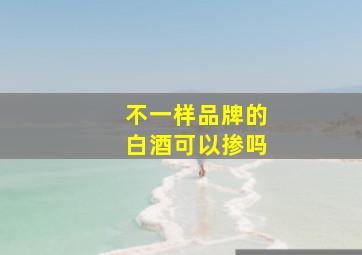 不一样品牌的白酒可以掺吗