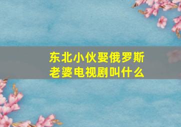 东北小伙娶俄罗斯老婆电视剧叫什么