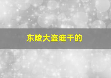 东陵大盗谁干的