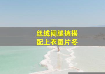 丝绒阔腿裤搭配上衣图片冬