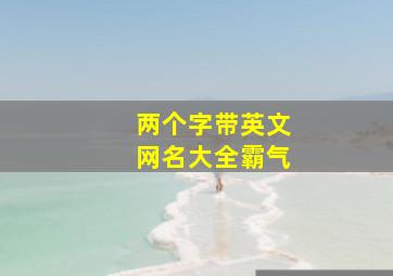 两个字带英文网名大全霸气