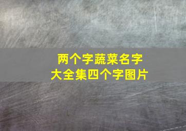 两个字蔬菜名字大全集四个字图片