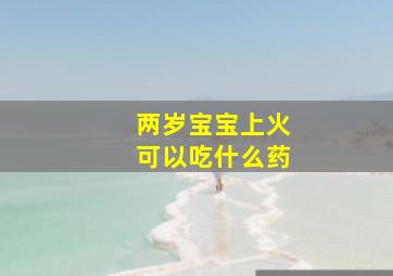 两岁宝宝上火可以吃什么药