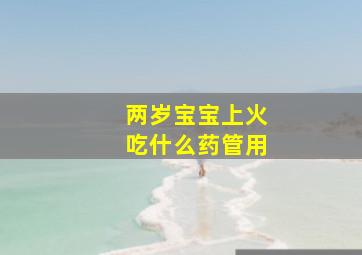 两岁宝宝上火吃什么药管用