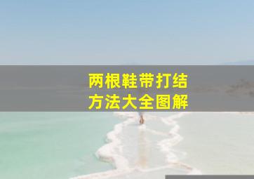 两根鞋带打结方法大全图解