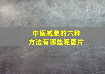 中医减肥的六种方法有哪些呢图片