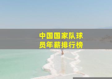 中国国家队球员年薪排行榜