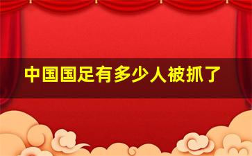 中国国足有多少人被抓了