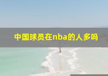 中国球员在nba的人多吗