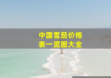 中国雪茄价格表一览图大全