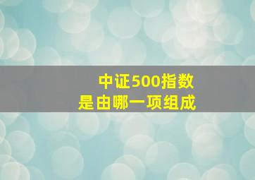 中证500指数是由哪一项组成