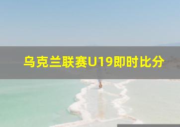 乌克兰联赛U19即时比分