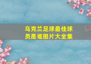 乌克兰足球最佳球员是谁图片大全集