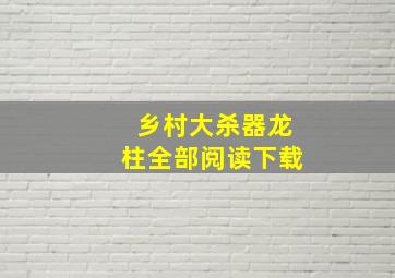 乡村大杀器龙柱全部阅读下载