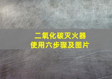 二氧化碳灭火器使用六步骤及图片