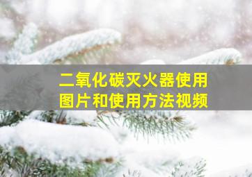 二氧化碳灭火器使用图片和使用方法视频