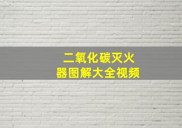 二氧化碳灭火器图解大全视频