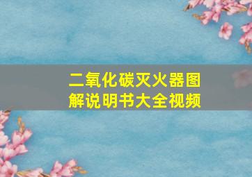 二氧化碳灭火器图解说明书大全视频