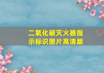 二氧化碳灭火器指示标识图片高清版