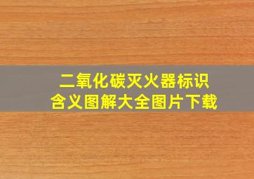 二氧化碳灭火器标识含义图解大全图片下载