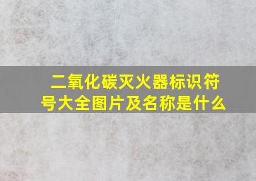 二氧化碳灭火器标识符号大全图片及名称是什么