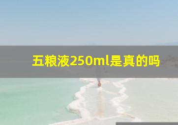 五粮液250ml是真的吗