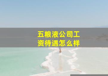 五粮液公司工资待遇怎么样