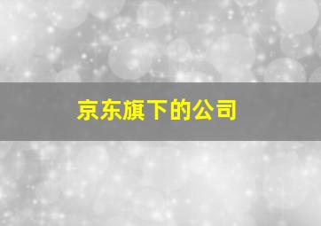 京东旗下的公司