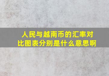 人民与越南币的汇率对比图表分别是什么意思啊