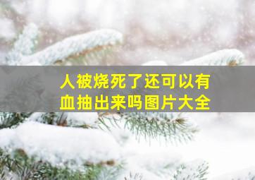 人被烧死了还可以有血抽出来吗图片大全