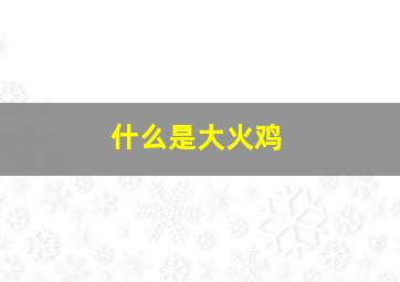 什么是大火鸡