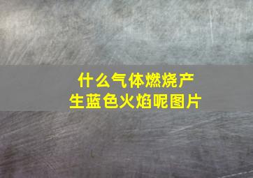 什么气体燃烧产生蓝色火焰呢图片