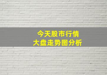 今天股市行情大盘走势图分析