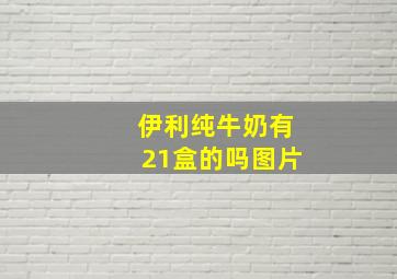 伊利纯牛奶有21盒的吗图片