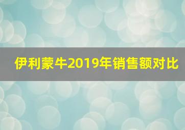 伊利蒙牛2019年销售额对比