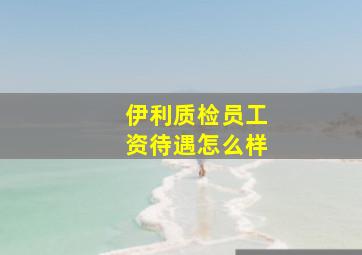 伊利质检员工资待遇怎么样