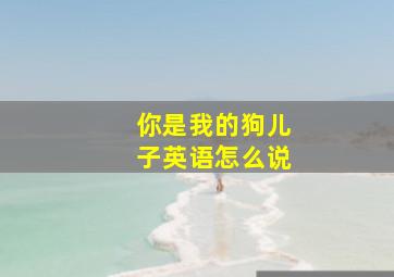 你是我的狗儿子英语怎么说